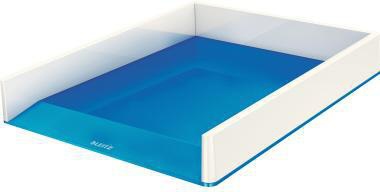 Briefablage Leitz WOW Duo Colour DIN A4 DIN C4 Folio Letter Polystyrol Farbe: blau/weiß LEITZ