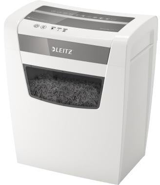 Aktenvernichter Leitz IQ Home Office P-4 Papier Heftklammern Büroklammern Partikelschnitt weiß LEITZ