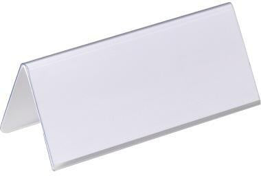 Tischnamensschild DURABLE 150 x 61/122 mm (B x H) PVC-Hartfolie transparent 25 St/Pack DURABLE