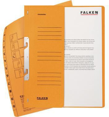 Einhakhefter Falken DIN A4 250g/m² Manilakarton orange FALKEN – Ansicht 3