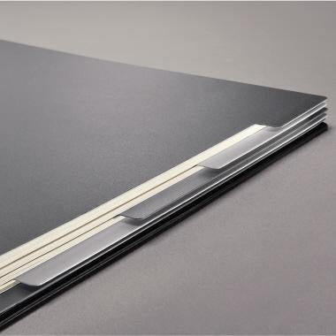 Collegeblock SIGEL Conceptum DIN A4 kariert 80g/m² Kunststoff schwarz Softwave 80 Bl SIGEL