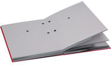 Unterschriftenmappe Leitz DIN A4 Graupappe 100 % recycelt rot grau 20 Fächer LEITZ