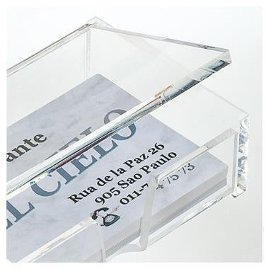 Visitenkartenbox SIGEL 10 x 3 x 65 cm (B x H x T) 90 x 58 mm (B x H) Acryl glasklar SIGEL – Ansicht 4