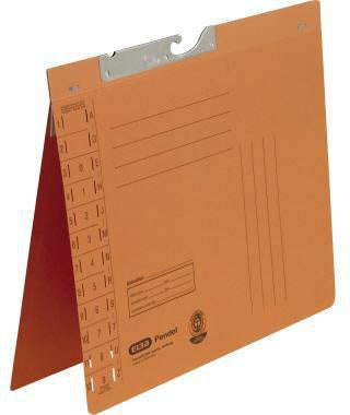 Pendelhefter ELBA DIN A4 320g/m² Amtsheftung mit Organisationsaufdruck Manilakarton recycelt orange ELBA