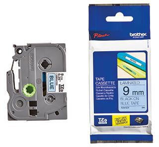 Schriftbandkassette Brother P-touch TZe-521 9 mm x 8 m (B x L) blau schwarz BROTHER