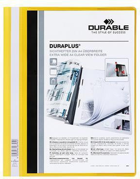 Angebotshefter DURABLE DURAPLUS® DIN A4 Überbreite PVC gelb DURABLE