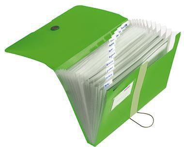 Fächermappe Herlitz easy orga to go DIN A4 Polypropylen apfel 12 Fächer HERLITZ