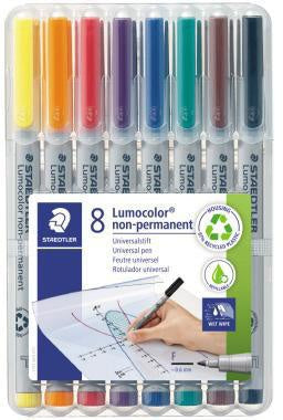 Folienstift STAEDTLER® Lumocolor® non-permanent 316 06mm farbig sortiert nicht dokumentenecht 8 St/Pack STAEDTLER