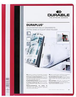 Angebotshefter DURABLE DURAPLUS® DIN A4 Überbreite PVC rot DURABLE