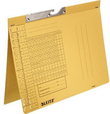 Pendelhefter Leitz DIN A4 250g/m² Amtsheftung mit Organisationsaufdruck Natronkarton recycelt naturbraun LEITZ