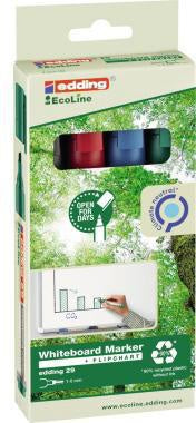 Whiteboardmarker edding 29 EcoLine 1-5mm farbig sortiert 4 St/Pack EDDING