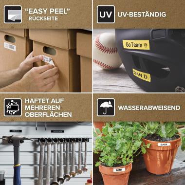 Schriftbandkassette DYMO® D1 9 mm x 7 m (B x L) gelb schwarz DYMO® D1 9 mm x 7 m (B x L) gelb schwarz DYMO – Ansicht 3