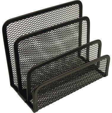 Briefständer helit the mail network 14 x 105 x 75 cm (B x H x T) Metall schwarz 3 Fächer HELIT