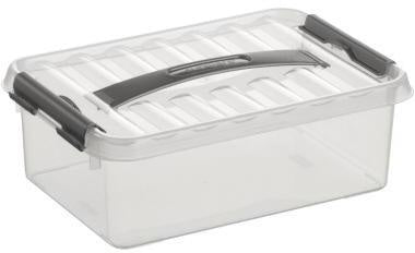 Aufbewahrungsbox Sunware the q-line 30 x 10 x 20 cm (B x H x T) DIN A5 4l Kunststoff transparent SUNWARE