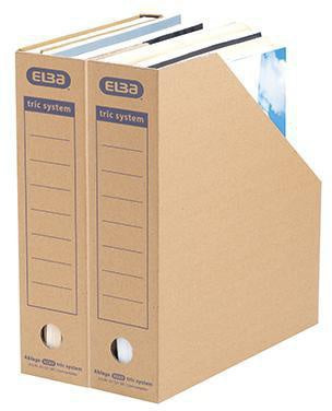 Stehsammler ELBA tric 78 x 31 x 287 cm (B x H x T) DIN A4 Werkstoff: Wellpappe naturbraun ELBA