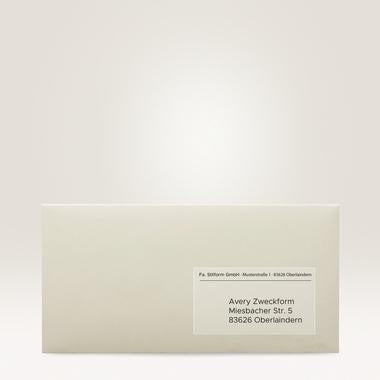 Adressetikett Avery Zweckform QuickPEELT 635 x 381 mm (B x H) Polyester transparent 525 Etik/Pack AVERY ZWECKFORM – Ansicht 3