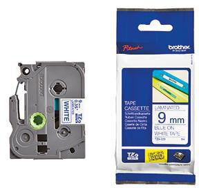 Schriftbandkassette Brother P-touch TZe-223 9 mm x 8 m (B x L) weiß blau BROTHER