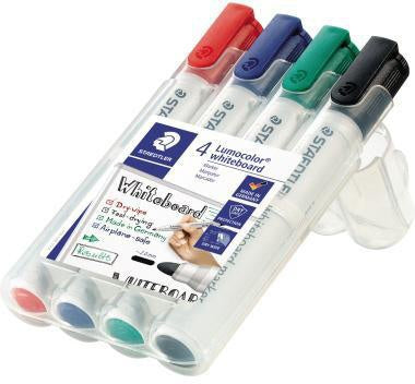 Whiteboardmarker STAEDTLER® Lumocolor® 351 2mm farbig sortiert 4 St/Pack STAEDTLER