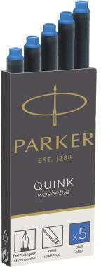 Tintenpatrone Parker QUINK Großraumtintenpatrone QUINK löschbar königsblau 5 St/Pack PARKER