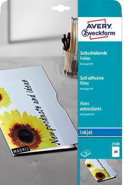 Inkjetfolie Avery Zweckform DIN A4 170µm Polyester 10 Folien/Pack AVERY ZWECKFORM