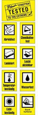 Schriftbandkassette Brother P-touch TZe-551 24 mm x 8 m (B x L) blau schwarz BROTHER – Ansicht 4
