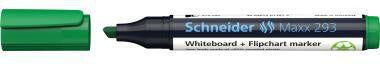 Whiteboard-/Flipchartmarker Schneider Maxx 293 2-5mm schwarz Schneider Maxx 293 2-5mm grün Keilspitze SCHNEIDER