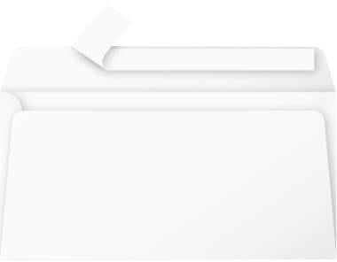 Briefumschlag Clairefontaine Pollen® DIN lang 220 x 110 mm (B x H) ohne Fenster 120g/m² mit Haftklebung Papier weiß 20