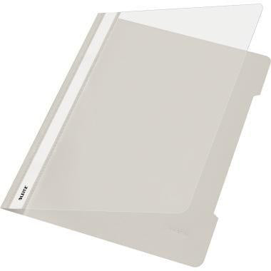 Schnellhefter Leitz DIN A4 Polypropylenfolie grau Leitz DIN A4 Polypropylenfolie grau LEITZ