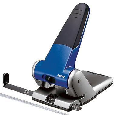 Registraturlocher Leitz 8cm 65 Bl (80 g/m²) Aluminium blau LEITZ