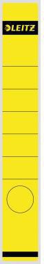 Ordnerrückenetikett Leitz schmal/lang 39 x 285 mm (B x H) selbstklebend mit Griffloch gelb 10 Etik/Pack LEITZ