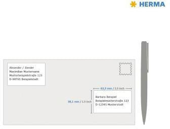 Folienetikett HERMA SPECIAL 635 x 381 mm (B x H) transparent 525 Etik/Pack HERMA – Ansicht 3