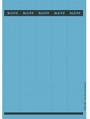 Ordnerrückenetikett Leitz schmal/lang 39 x 285 mm (B x H) selbstklebend mit Griffloch blau 125 Etik/Pack LEITZ