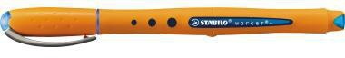 Tintenroller STABILO® worker®+ medium 05mm blau Rundspitze nicht dokumentenecht STABILO