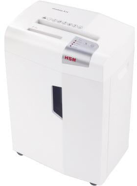 Aktenvernichter HSM® shredstar X13 P-4 Papier Heftklammern Büroklammern Kreditkarten CDs/DVDs Partikelschnitt weiß/silber HSM