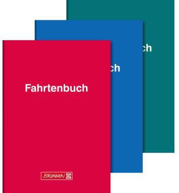 Fahrtenbuch BRUNNEN DIN A5 PKW farbig sortiert (freie Farbauswahl nicht möglich) 16 Bl BRUNNEN