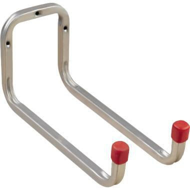 Gerätehalter alfür 25 x 12 x 98 cm (B x H x T) 2 Greifür Stahl silber ALFER