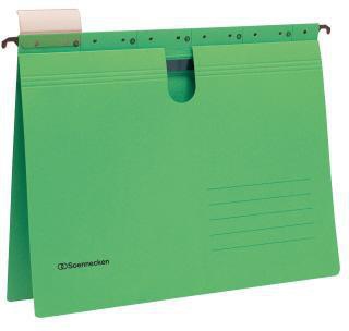 Hängehefter Soennecken DIN A4 220g/m² Recyclingkarton grün 25 St/Pack SOENNECKEN