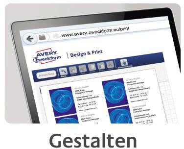 Visitenkarte Avery Zweckform Classic DIN A4 185g/m² weiß 25 Bl/Pack 250 St/Pack AVERY ZWECKFORM – Ansicht 6