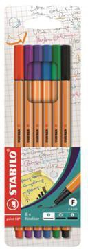 Fineliner STABILO® point 88® 04mm farbig sortiert 6 St/Pack STABILO