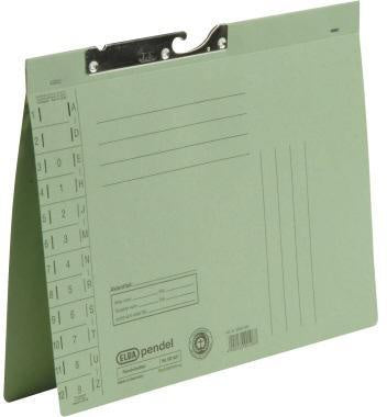 Pendelhefter ELBA DIN A4 250g/m² Amtsheftung mit Organisationsaufdruck Manilakarton recycelt grün ELBA