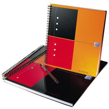 Collegeblock Oxford International Notebook DIN A4+ kariert Karton grau/orange/rot 80 Bl OXFORD – Ansicht 4