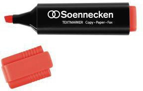 Textmarker Soennecken 2-5mm rot Keilspitze Soennecken 2-5mm rot Keilspitze SOENNECKEN