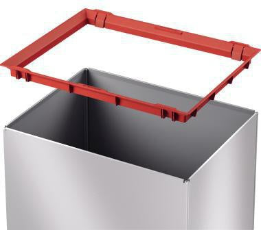 Abfalleimer Hailo Big-Box Swing L 35l Stahlblech silber 1 Sortierfach HAILO