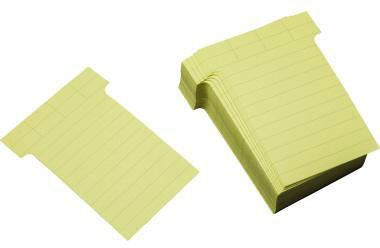 T-Karte Ultradex 60 x 85 mm (B x H) 170g/m² liniert Karton hellgelb 100 St/Pack ULTRADEX