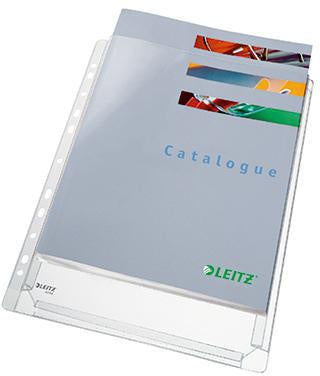 Prospekthülle Leitz Maxi DIN A4 017mm oben offen PVC-weißhfolie farblos 5 St/Pack LEITZ
