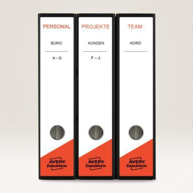Ordnerrückenetikett Avery Zweckform ultragrip breit/lang 61 x 297 mm (B x H) selbstklebend mit Griffloch weiß 9 – Ansicht 3