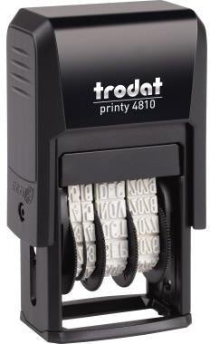 Datumstempel trodat® PrintyT 4810 20 x 38 mm (B x H) 1 Druckzeile schwarz TRODAT