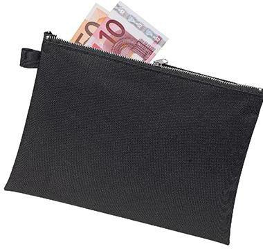 Reißverschlusstasche Veloflex DIN A5 100 % Polyester schwarz Veloflex DIN A5 100 % Polyester schwarz VELOFLEX