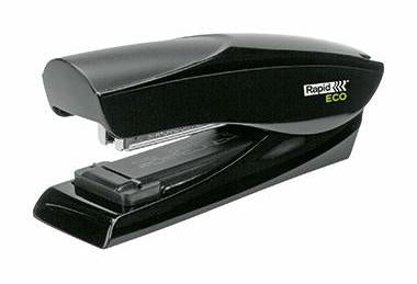 Heftgerät Rapid ECO Half Strip 24/6 26/6 Flachheftung/nageln 25 Bl (80 g/m²) Kunststoff schwarz RAPID