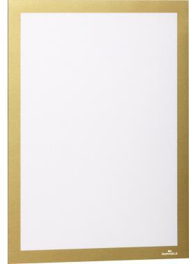 Magnetrahmen DURABLE DURAFRAME® DIN A4 PVC gold 2 St/Pack DURABLE